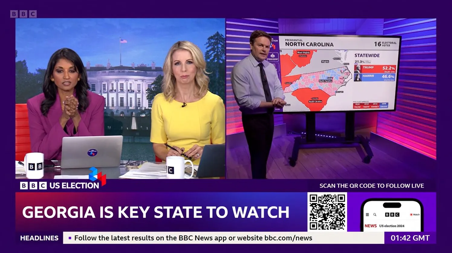 Presidential race broadcast